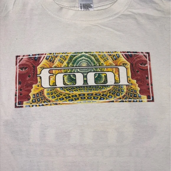 Vintage Y2K Tool 10,000 Days Music Tour Tshirt White Unisex Size Small Preowned - Picture 2 of 6